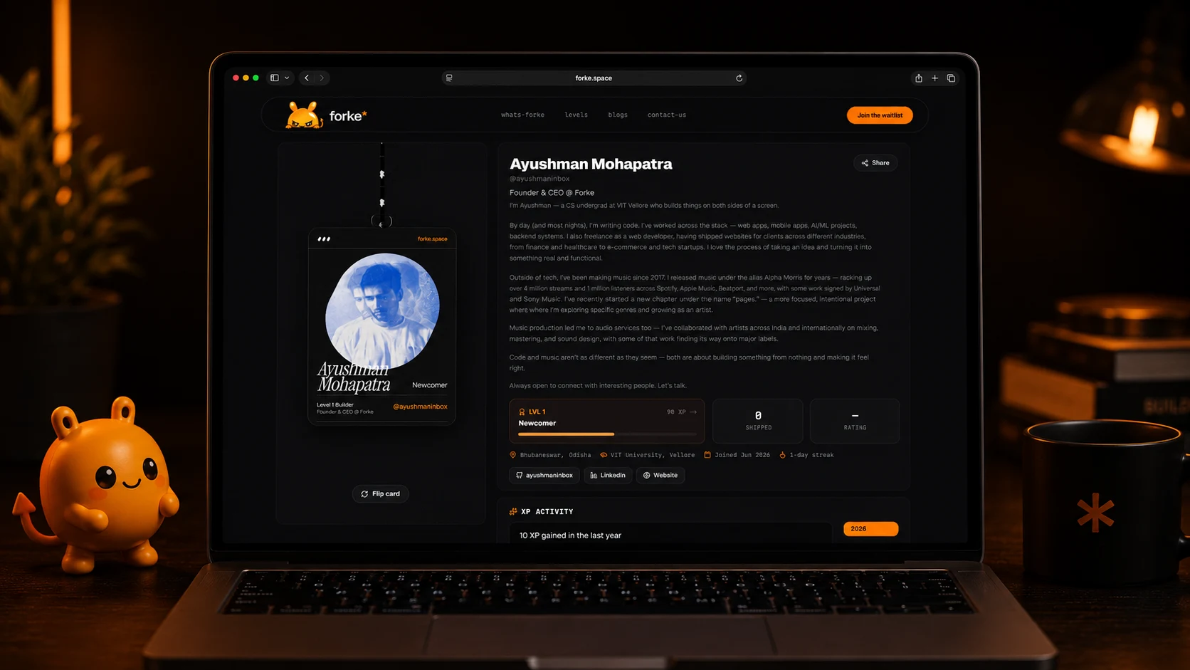 Developer Profile Card Flip & GitHub OAuth Authentication
